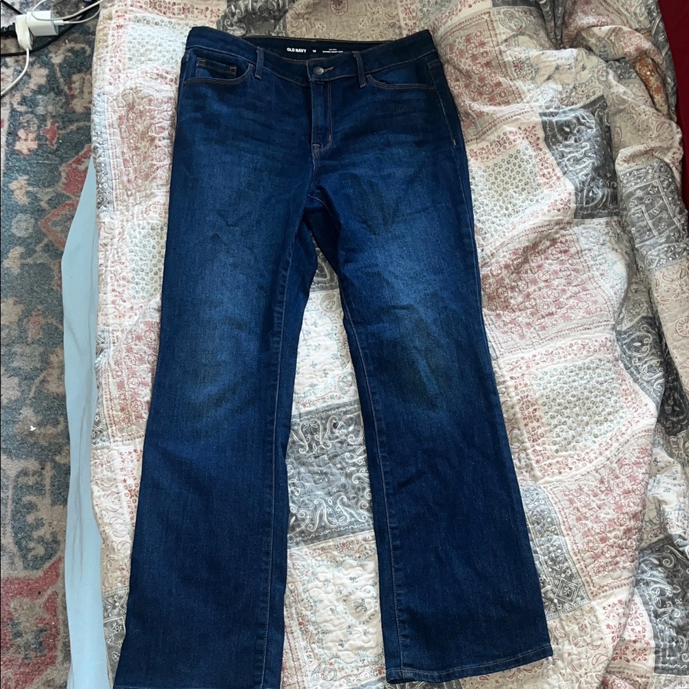 Old Navy Dark Blue Boot Cut Jeans